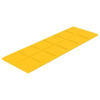 vidaXL Wandpanelen 12 st 3,24 m² 90x30 cm fluweel geel