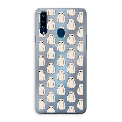 Uilen: Samsung Galaxy A20s Transparant Hoesje