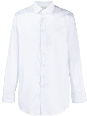 ETRO chemise en coton à motif en jacquard - Blanc