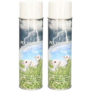 2x Busjes impregneerspray 500 ml voor tuinbeelden