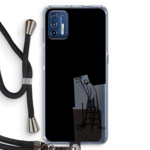 Musketon Painter: Motorola Moto G9 Plus Transparant Hoesje met koord