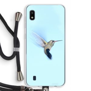 Kolibri: Samsung Galaxy A10 Transparant Hoesje met koord