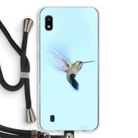 Kolibri: Samsung Galaxy A10 Transparant Hoesje met koord