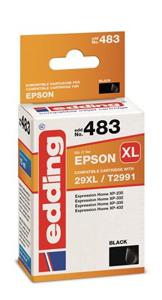 Edding Inktcartridge vervangt Epson 29XL, T2991 Compatibel Zwart EDD-483 18-483