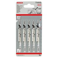 Bosch Accessoires Decoupeerzaagblad T 101 D Clean for Wood 5st - 2608630032 - thumbnail