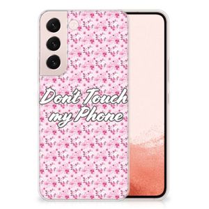 Samsung Galaxy S22 Silicone-hoesje Flowers Pink DTMP