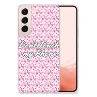Samsung Galaxy S22 Silicone-hoesje Flowers Pink DTMP