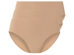 esmara 3 dames lasercut-slips (L (44/46), Beige)