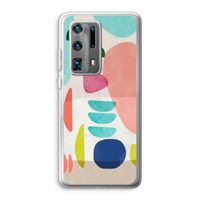 Bold Rounded Shapes: Huawei P40 Pro Plus Transparant Hoesje