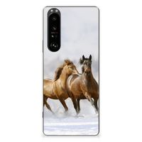 Sony Xperia 1 III TPU Hoesje Paarden