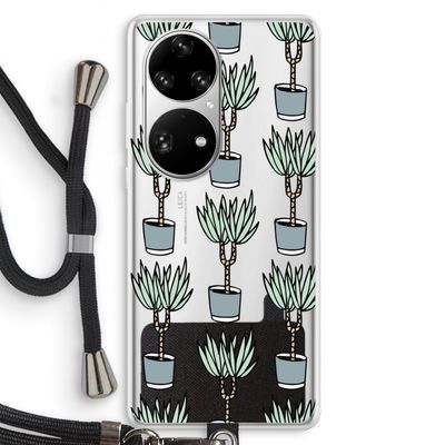 Boompje: Huawei P50 Pro Transparant Hoesje met koord