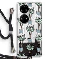 Boompje: Huawei P50 Pro Transparant Hoesje met koord