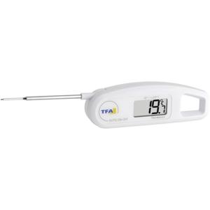 TFA Dostmann 30.1047 Keukenthermometer Automatische uitschakeling conform HACCP en EN 13485, Straalwaterdicht IP65 Sauzen, Pasteuze stoffen, Halfvaste stoffen,