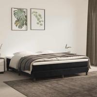 Pocketveringmatras medium 160x210x20 cm fluweel zwart