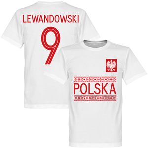 Polen Lewandowski 9 Team T-Shirt