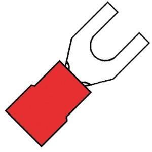 Enzo Kabelschoen vork rood 5.3mm - 4433110