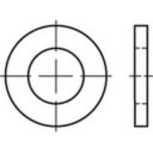 TOOLCRAFT Onderlegring Staal Galvanisch verzinkt 100 stuk(s) TO-5386176