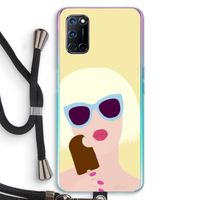 Ice cream: Oppo A52 Transparant Hoesje met koord