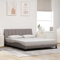 Bedframe zonder matras "Hanko" stof taupe 160x200 cm