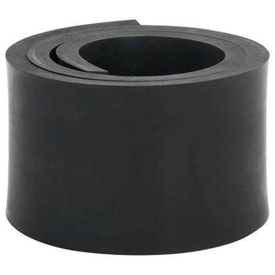 Rubberen rand voor sneeuwploeg 80x8x1 cm zwart