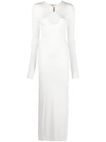 MANURI robe Mary Jean mi-longue - Blanc