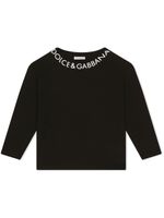 Dolce & Gabbana Kids t-shirt en coton à logo imprimé - Noir - thumbnail