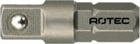 Rotec Adapter C 6,3 x 25mm x 1/4"-4-kt. met kogel - 820.00101 - 820.00101