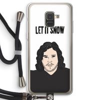 Let It Snow: Samsung Galaxy A8 (2018) Transparant Hoesje met koord