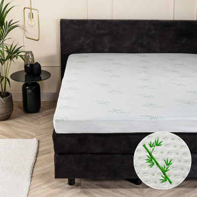 Molton Hoeslaken - Bamboe - Waterdicht - 190x200 Cm - Fresh And Co Matrasbeschermer - Dekbed-Discounter.nl