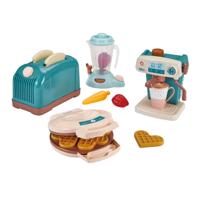 Ecoiffier vert azur keukenset compleet 4in1 - 15dlg.