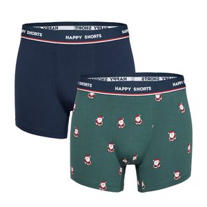 Happy Shorts Happy Shorts 2-Pack Kerst Boxershorts Heren Santas