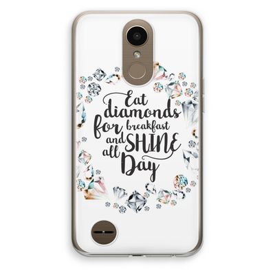 Diamonds: LG K10 (2017) Transparant Hoesje