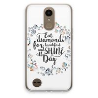 Diamonds: LG K10 (2017) Transparant Hoesje