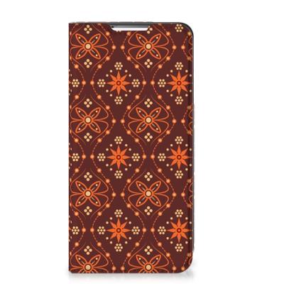 Samsung Galaxy S22 Plus | Hoesje met Magneet | Batik Brown Samsung Galaxy S22 Plus | Hoesje met Magneet | Batik Brown