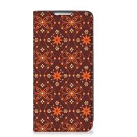 Samsung Galaxy S22 Plus | Hoesje met Magneet | Batik Brown