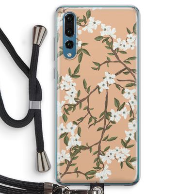 Blossoming spring: Huawei P20 Pro Transparant Hoesje met koord