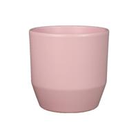 Bela Arte Plantenpot/bloempot Joly - keramiek - roze - 12 x 11 cm