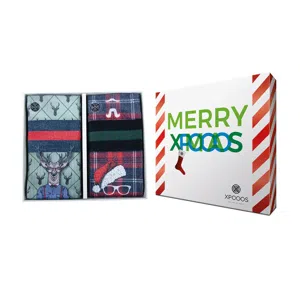 Giftbox met kerstmis herensokken