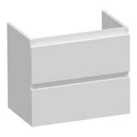 Brauer Joy - Onderkast Ondiep - 60 cm - met 2 Softclose Lades Greeploos en 1 Sifon Uitsparing - Mat Wit