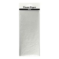 Creativ Company Tissuepapier, vel 50x70 cm, 17 gr, zilver, 6 vel/ 1 doos