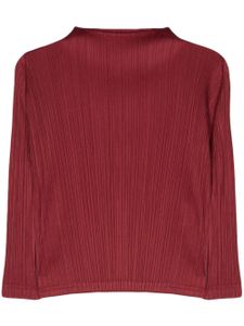 Pleats Please Issey Miyake haut Monthly Colors: November Carmine - Rouge