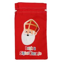 Haza Witbaard Pepernotenzakje dank u sinterklaasje sint & co. - 15x25cm