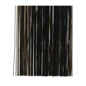 1x zakjes lametta engelenhaar zwart 50 x 40 cm    -