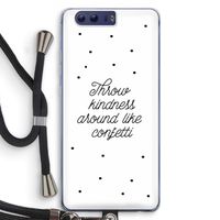 Confetti: Honor 9 Transparant Hoesje met koord