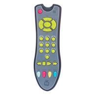 Gesimuleerde muziek TV afstandsbediening vroege educatieve speelgoed elektrische leren machine baby speelgoed (grijs)