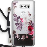 Mooie bloemen: LG V30 Transparant Hoesje met koord