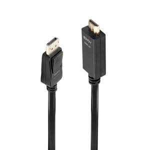 LINDY 36920 DisplayPort-kabel DisplayPort / HDMI Adapterkabel DisplayPort-stekker, HDMI-A-stekker 0.50 m Zwart