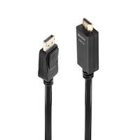 LINDY 36920 DisplayPort-kabel DisplayPort / HDMI Adapterkabel DisplayPort-stekker, HDMI-A-stekker 0.50 m Zwart - thumbnail