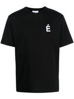 Études Studio t-shirt en coton biologique à logo imprimé - Noir