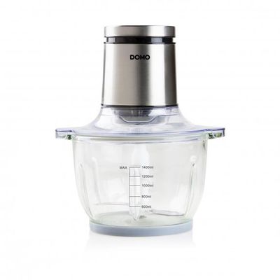 Domo DO9244MC keukenmachine 400 W 1,4 l Roestvrijstaal, Transparant